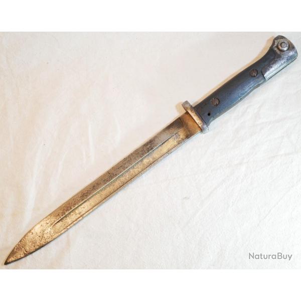 Ba�onnette allemande 1884 98 1er type G98 courte WWI Alex coppel plaquette bois sf SDC26BAI004