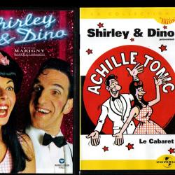 shirley et dino th&eacute;atre marigny et cabaret 2 VHS soit CASSETTE VIDEO !! achille tonic