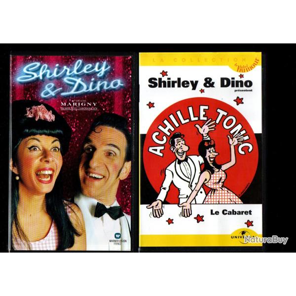 shirley et dino th�atre marigny et cabaret 2 VHS soit CASSETTE VIDEO !! achille tonic