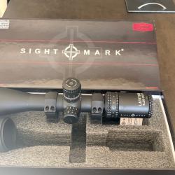 Lunette Sightmark Latitude 6.25-25x56 PRS en MRAD diam&egrave;tre 34 et FFP avec colliers UTG Pro