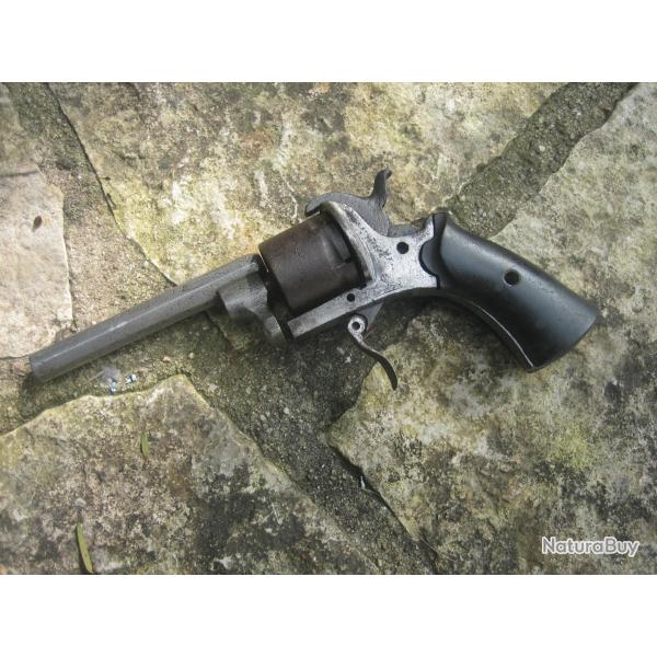 revolver lefaucheux incomplet, pour pi�ces ou restauration