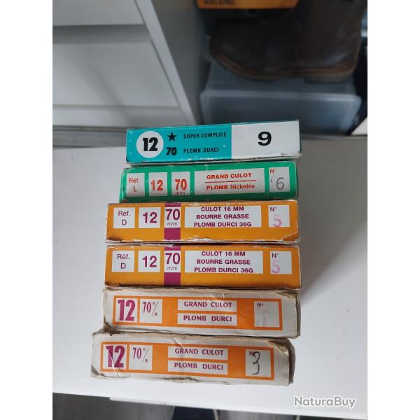 Lot de cartouches calibre 12