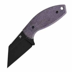 Couteau Kansept Siafu Lame Acier D2 Black Manche Purple Micarta Etui Kydex G016A1