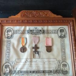 Cadre "souvenir de la grande guerre 14-18"