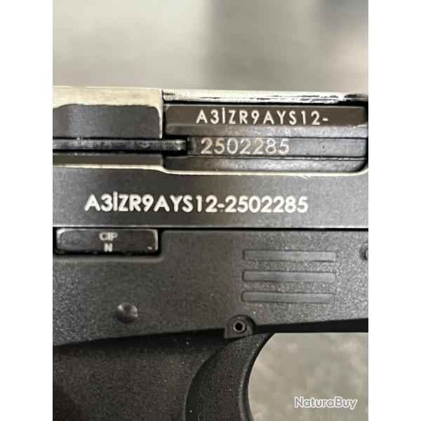 Pistolet ZORAKI 9mm PAK mod�le unique au monde avec culasse ventil�e noir