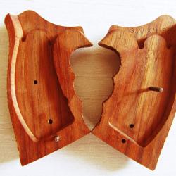 Plaquette poign&eacute;e crosse anatomique Smith & Wesson pour GAUCHER en bois