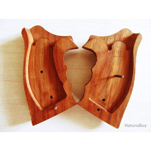 Plaquette poign�e crosse anatomique Smith & Wesson pour GAUCHER en bois