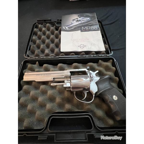 MANURHIN MR88 MR 88 38 Sp�cial / 357 Magnum SPORT SX INOX Comme Neuf 5 Pouces 1/4 5,1/4 12,7Cm