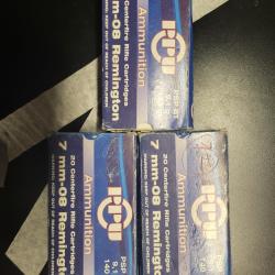 1 bo&icirc;te de Cartouches 7-08 PPU 140 grs PSP-BT