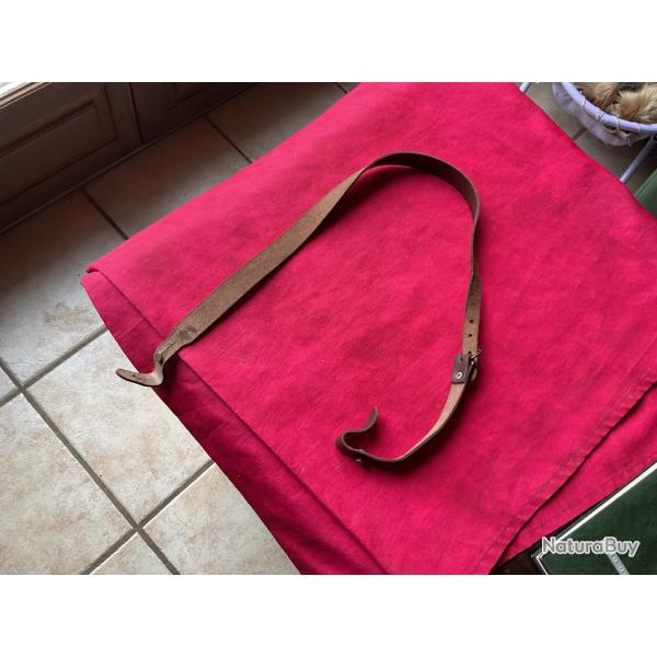 Bretelle en cuir neuf marron fonc�, pas de prix de r�serve