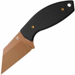Couteau Kansept Siafu Lame Acier D2 Rose Gold Manche Black Micarta Etui Kydex G016A2