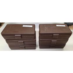 Lot de 6 boites de rangement pour calibre 45ACP