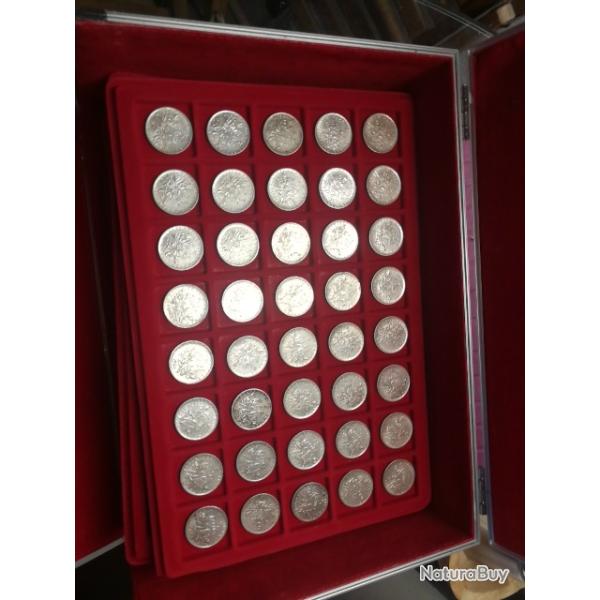 � vendre 40 pi�ces de 5 fr Semeuse Argent 835 avec diff�rentes ann�es19 60 61 62 63 64