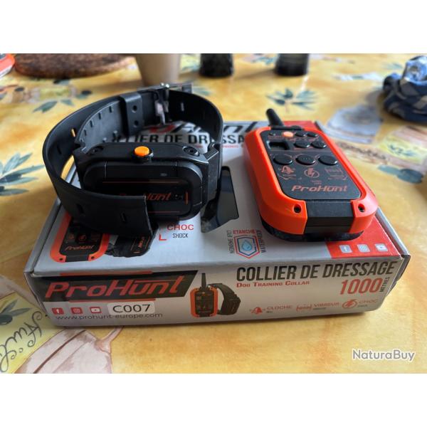 Collier de dressage prohunt 1000m 2