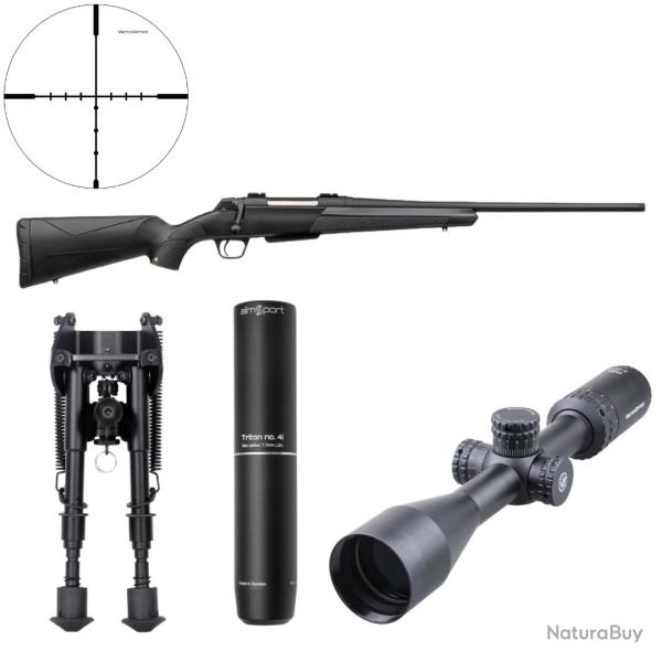 PACK CARABINE XPR COMPOSITE THREADED .308WIN + LUNETTE + SILENCIEUX + BRETELLE +