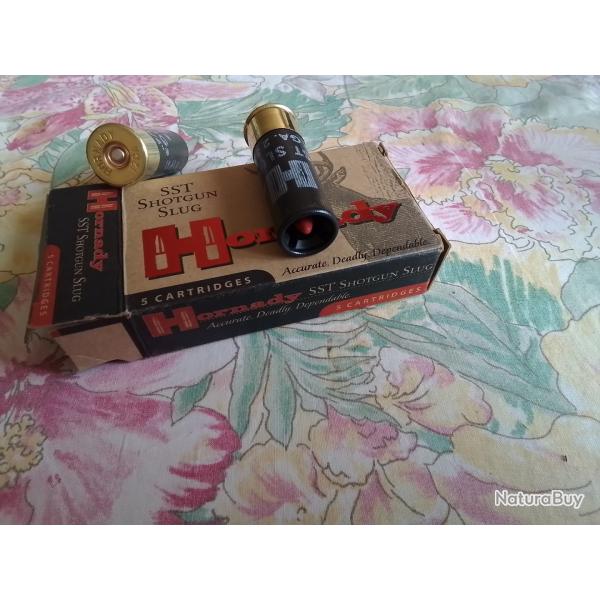 Lot de slug hornady  remington  rootwel  20 pi�ces dans bo�tes d'origine neuf