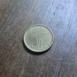 monnaie 10 escudos  1991
