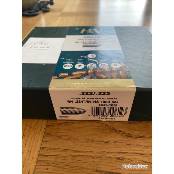 Ogives H&N Calibre 222/223