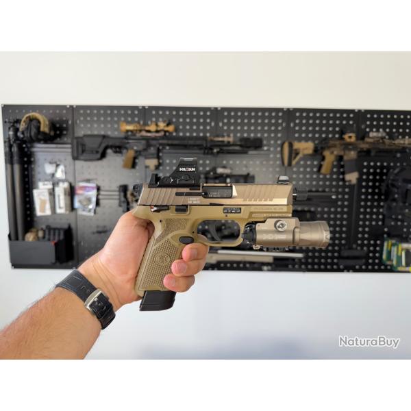Pistolet FN 502 TACTICAL FDE MOS 22 lr
