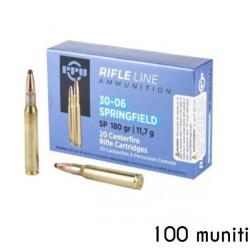 Munitions PARTIZAN calibre 30-06 Softpoint 180gr - 11.7g x100 