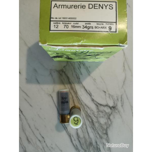 23 cartouches Cal 12 BG ARX 34g Pb 9