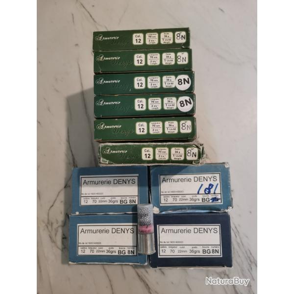 101 cartouches Cal 12 BG rose 36g Pb 8 nickel�