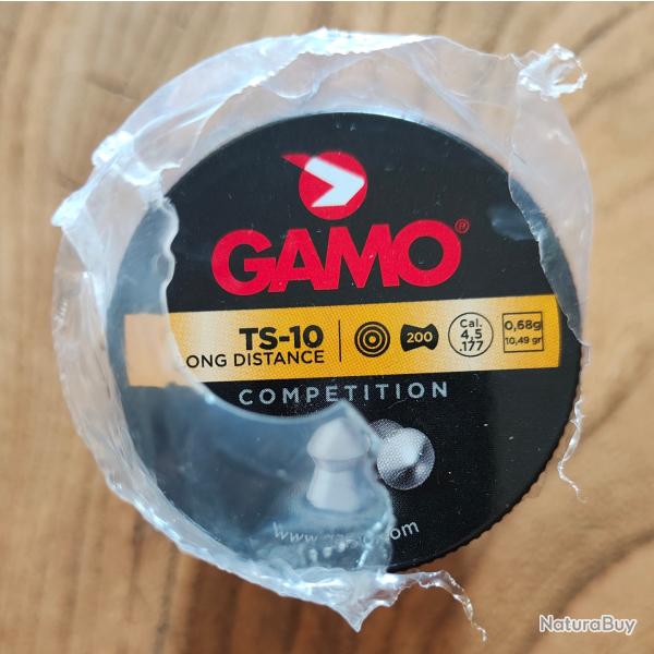 1 x 2x200 Plombs GAMO TS-10 CHASSE Calibre 4.5