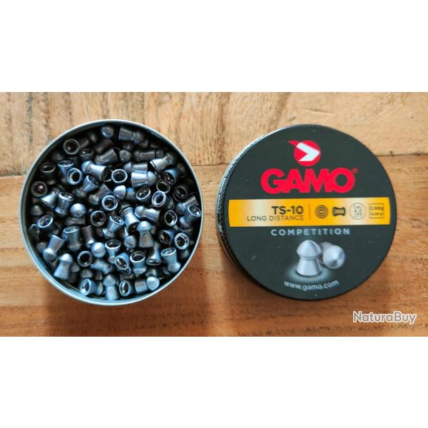 1x200 Plombs GAMO TS-10 CHASSE Calibre 4.5