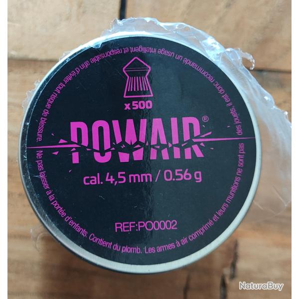LOT DE 3 BOITES DE PLOMB POWAIR EN 4.5mm