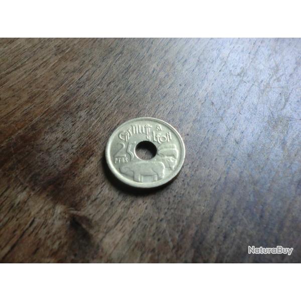 monnaie juan carlos 25 pesetas gastilla l�on   1995