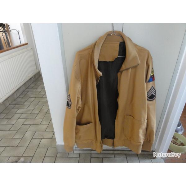 blouson tankiste us ww2 brad pitt