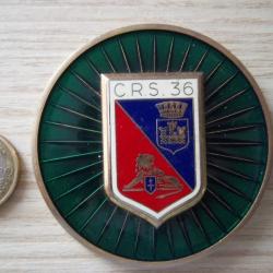 plaque obsol&egrave;te CRS 36 Thionville Dia.6,9 cm insigne collection