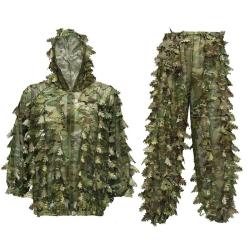 Costume Ghillie Camouflage 3D L&eacute;ger - Airsoft, Sniper, Chasse, Tir et For&ecirc;t