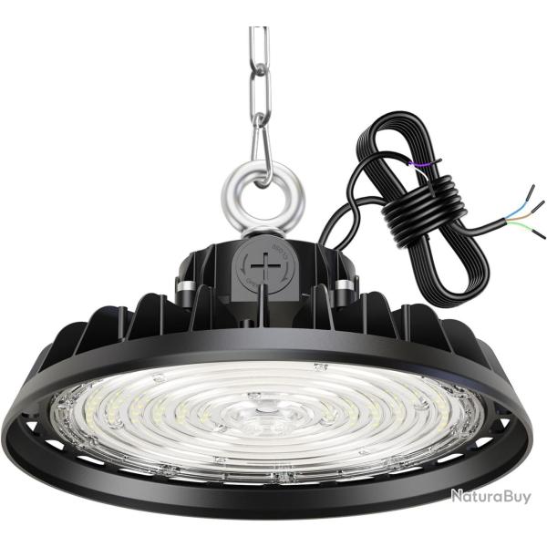 Projecteur LED UFO 150W Garage Atelier 22500LM �clairage pour Atelier 4000K 120��clairage IP65 Lampe