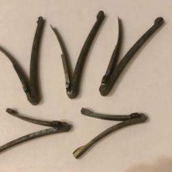 5 anciens Ressorts de Platine &agrave; Silex