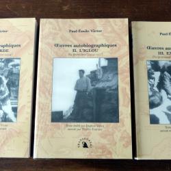 Livre : Oeuvres autobiographiques - Paul Emile Victor / 3 tomes