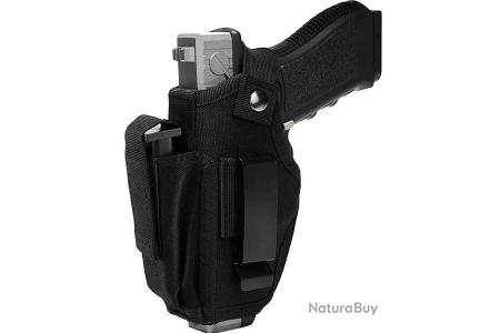 Étui Pistolet Tactique IWB En Cuir - Ambidextre - Port Dissimulé - Armes De Poing