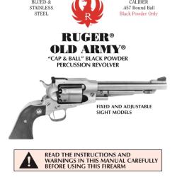 Fiche technique pdf ruger old army