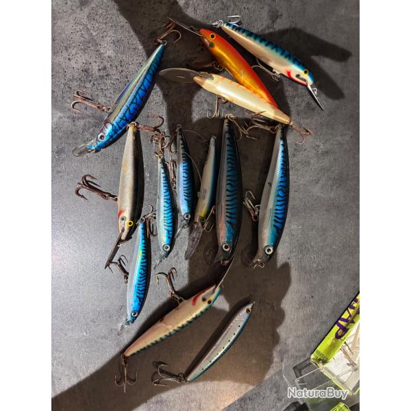 Lot leurres rapala