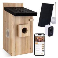 Nichoir ext&eacute;rieur avec cam&eacute;ra, nichoir intelligent, d&eacute;tection de mouvement, enregistrement vid&eacute;o