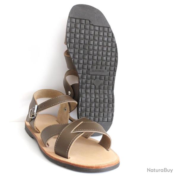 Sandale nails samara cuir militaire Arm�e fran�aise T.37