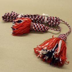 Cordon tricolore pour Clairon ou Buggle Arm&eacute;e Francaise