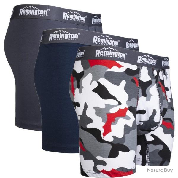 Lot de 3 boxers Remington Gris L