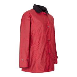 Manteau huil&eacute; femme Rouge Touche de couleur et protection