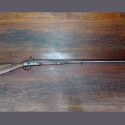 Fusil de chasse &agrave; percussion 19e si&egrave;cle - double canons juxtapos&eacute;s - France cal 14,5 mm - BE