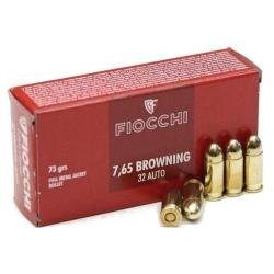 Balles Fiocchi Full Metal Jacketed - 7.65 BRW / 73 Gr