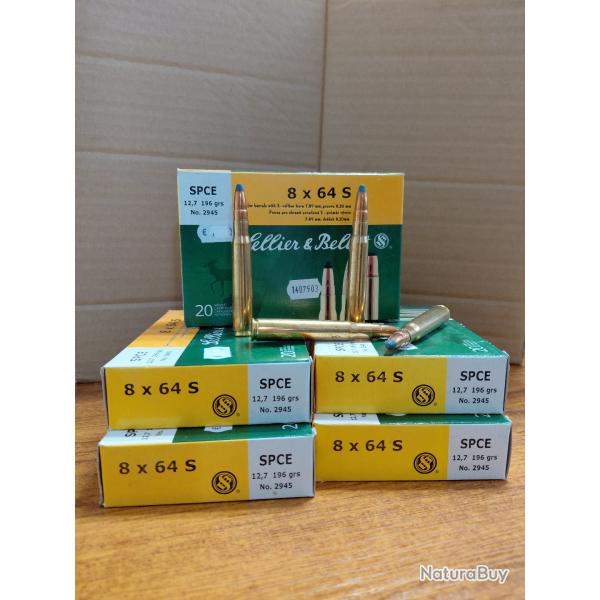 CARTOUCHES SELLIER & BELLOT 8X64 S