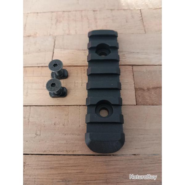 Rail picatinny 8,5cm NOIR pour syst�me M LOK, T4e, CCK, KIT conversion...