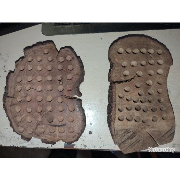 2 supports en ch�ne pour 308