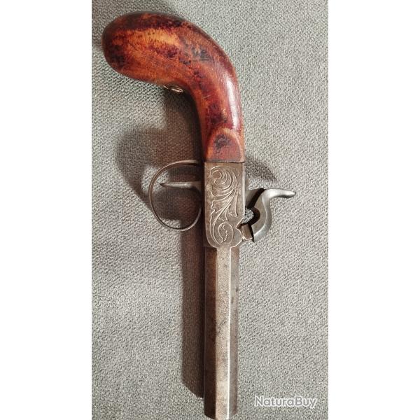 Pistolet � percussion poudre noire